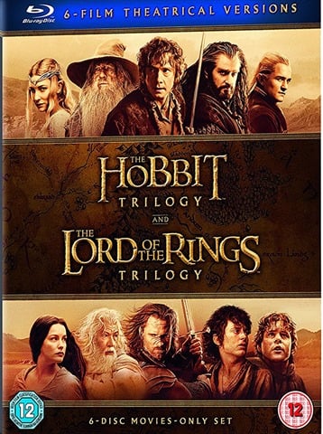 Hobbit Trilogy & Lord Of The Rings Trilogy (12) 6 Disc